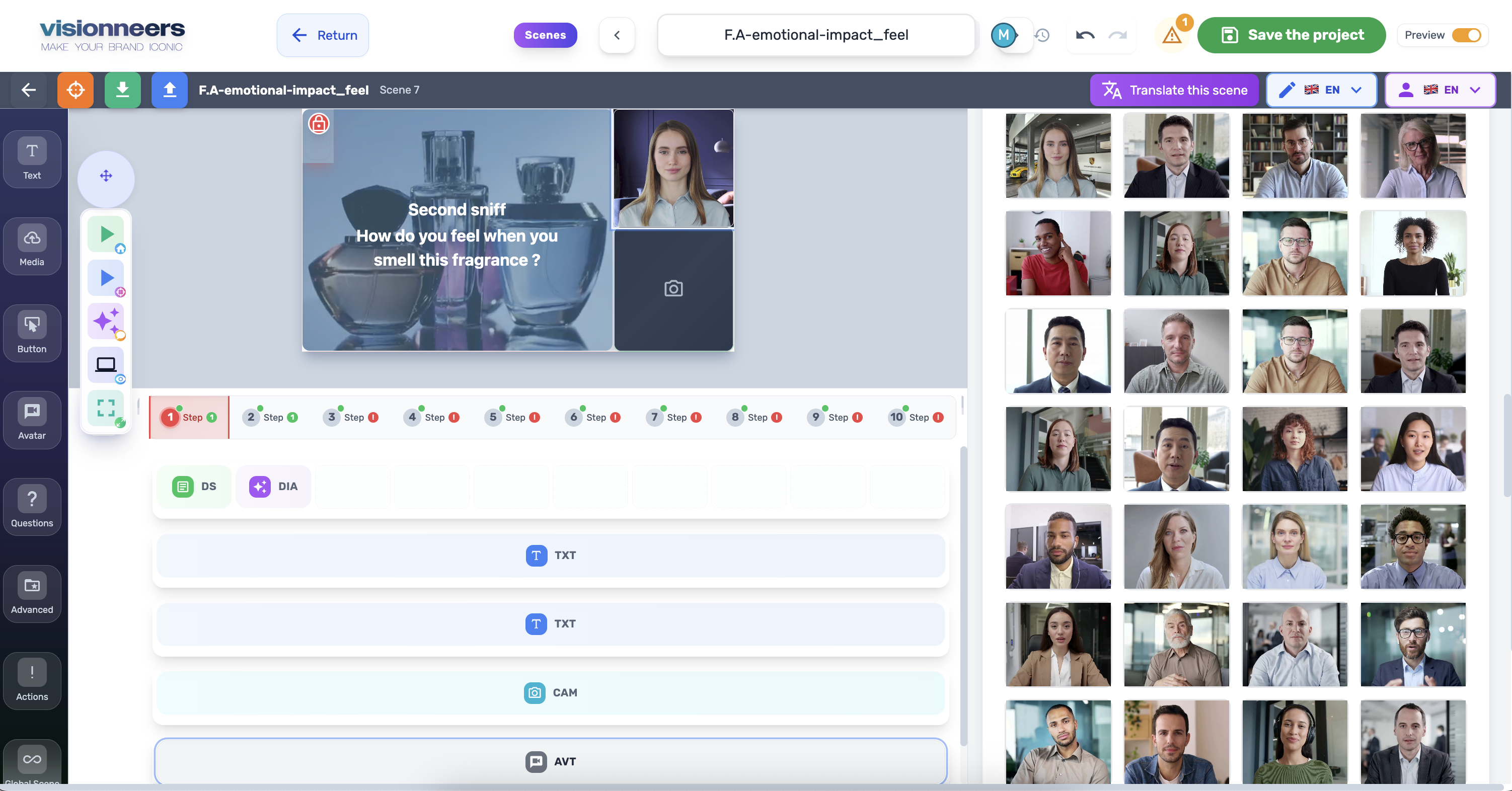 AI Conversational Avatar Interface